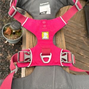 Ruffwear Hot Pink Harness with Gray Trim L/XL